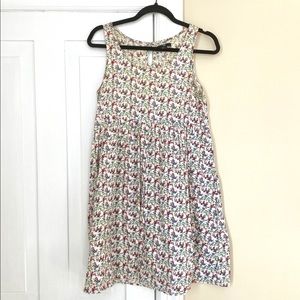 H&M Floral Print Tie Dress